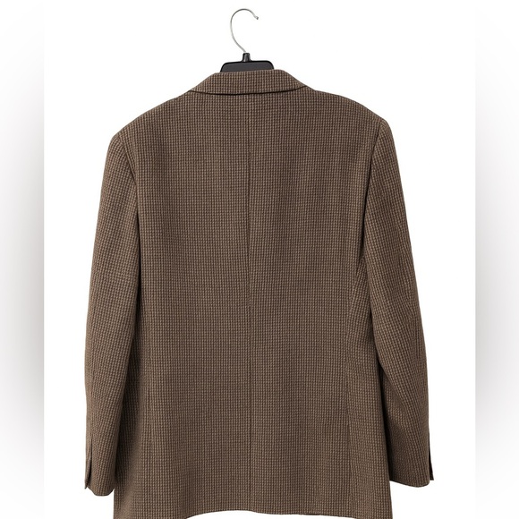 Christian Dior Vintage Suit Jacket 42R | Brown Patterned | Lined | Like New - Picture 3 of 5